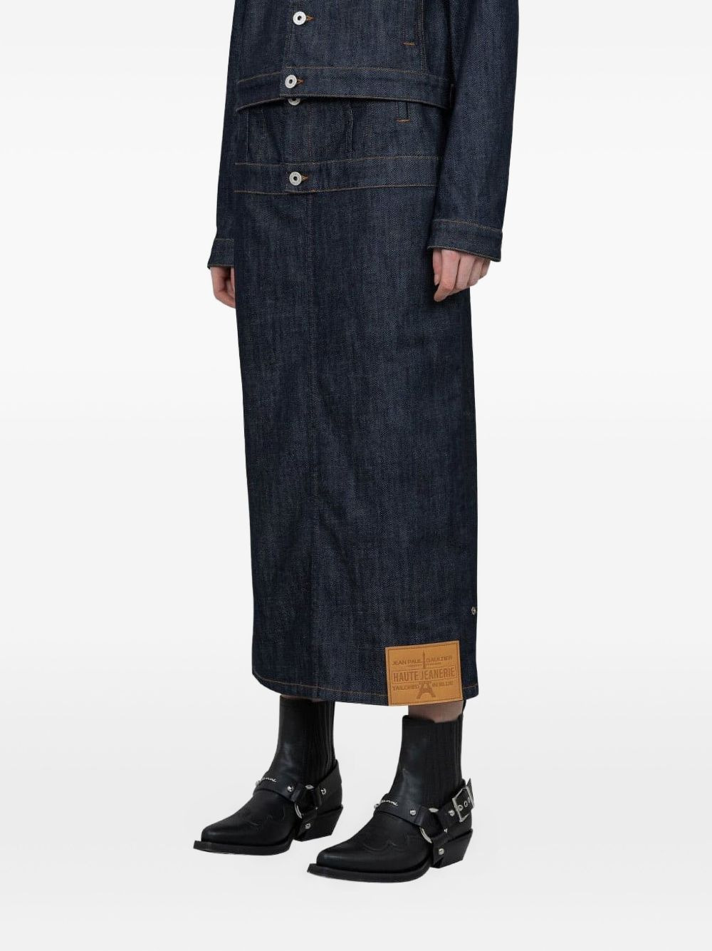 upside-down denim skirt - 2