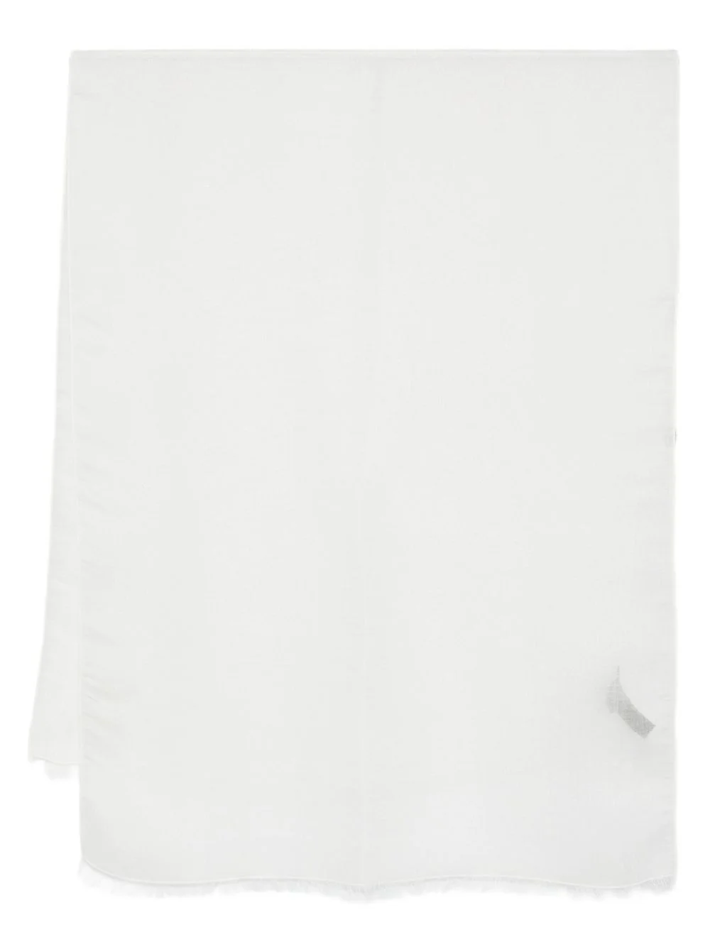 fringed modal-wool blend scarf - 1