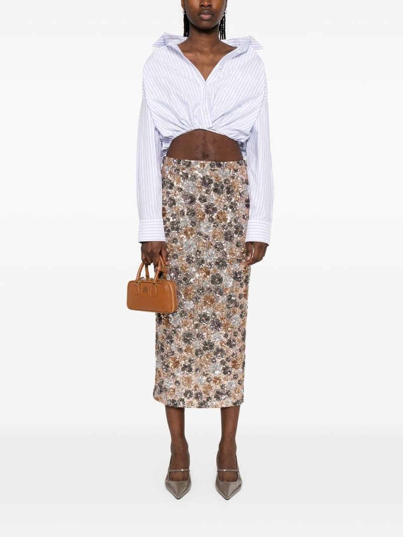 N°21 sequin-embellished midi skirt outlook