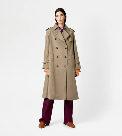 Tod's TRENCH COAT WITH REMOVABLE YOKE - BEIGE outlook