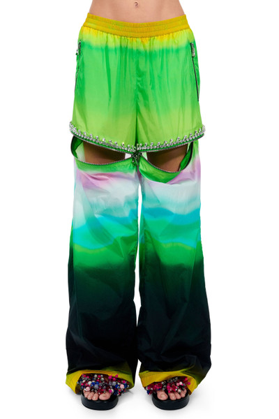 AREA OMBRE NYLON CRYSTAL SLIT TRACK PANT outlook