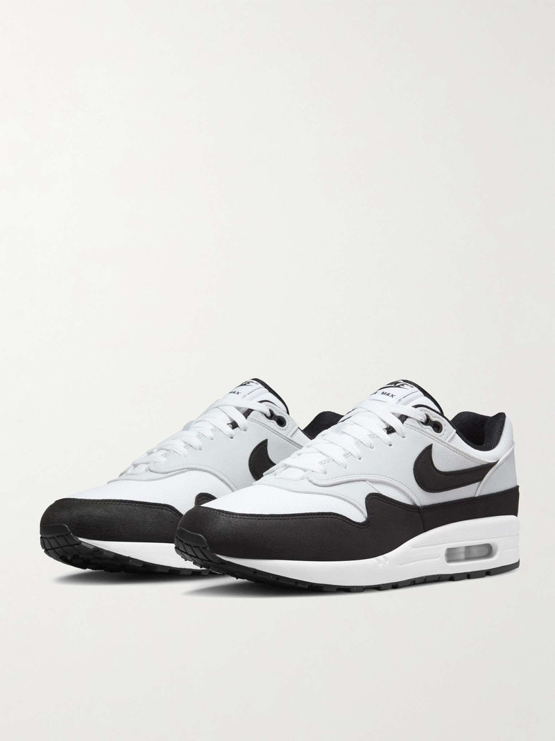 Nike Air Max 1 Suede, Mesh and Leather Sneakers outlook