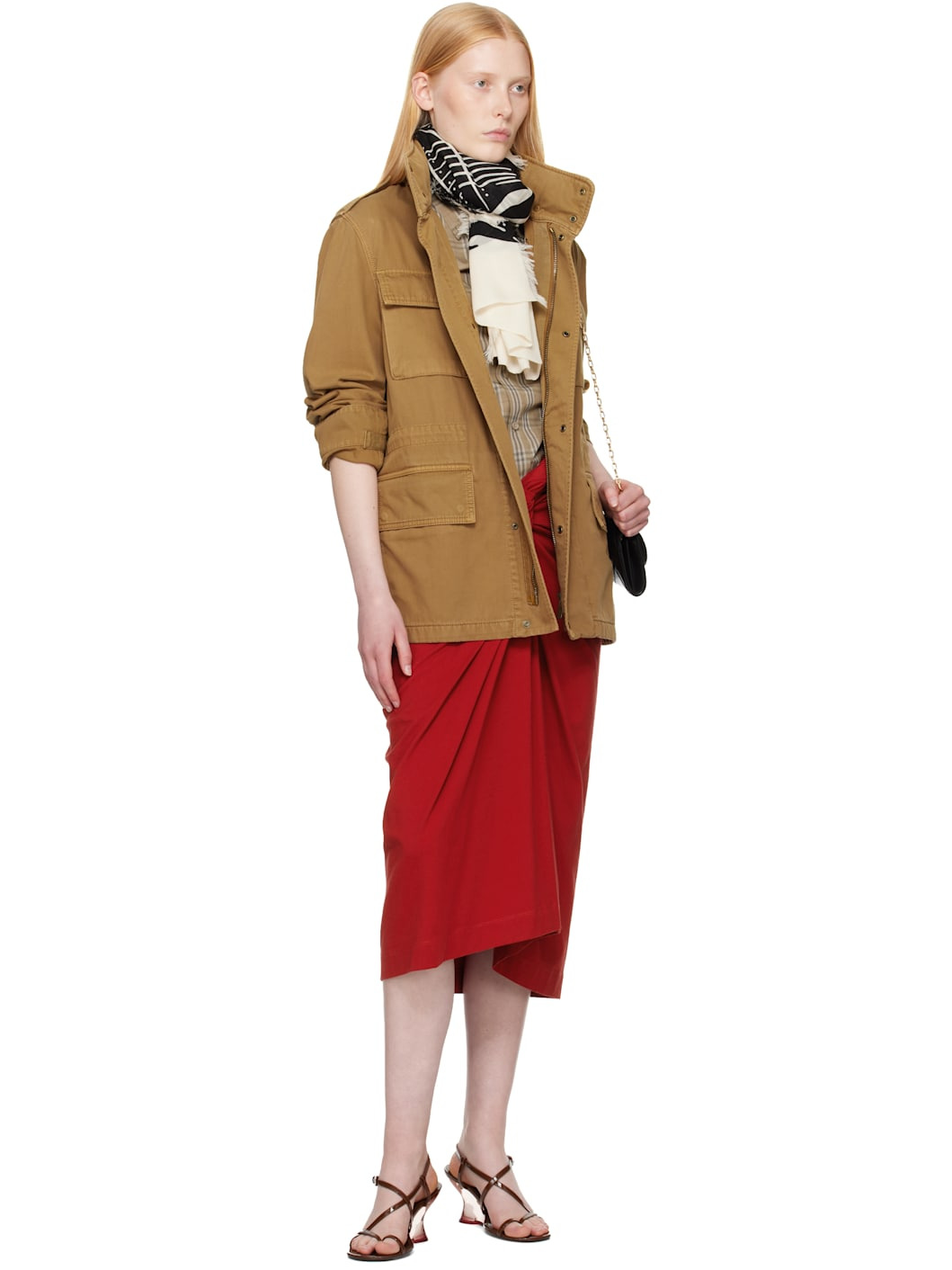 Tan Hooded Jacket - 4
