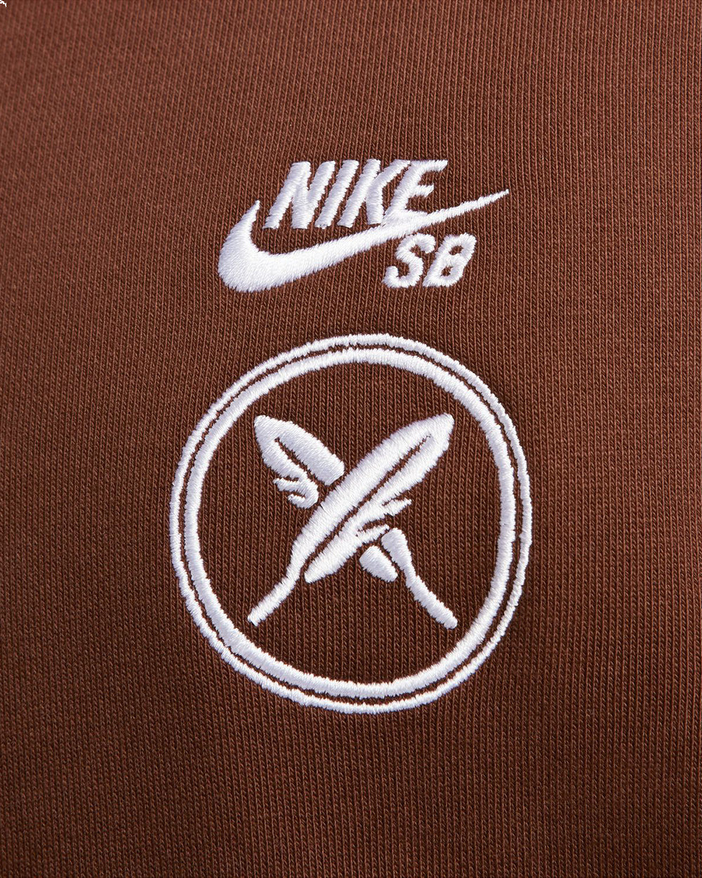 Nike SB x Yuto Skateboard Fleece Pullover 'Brown' FN0552-259 - 2