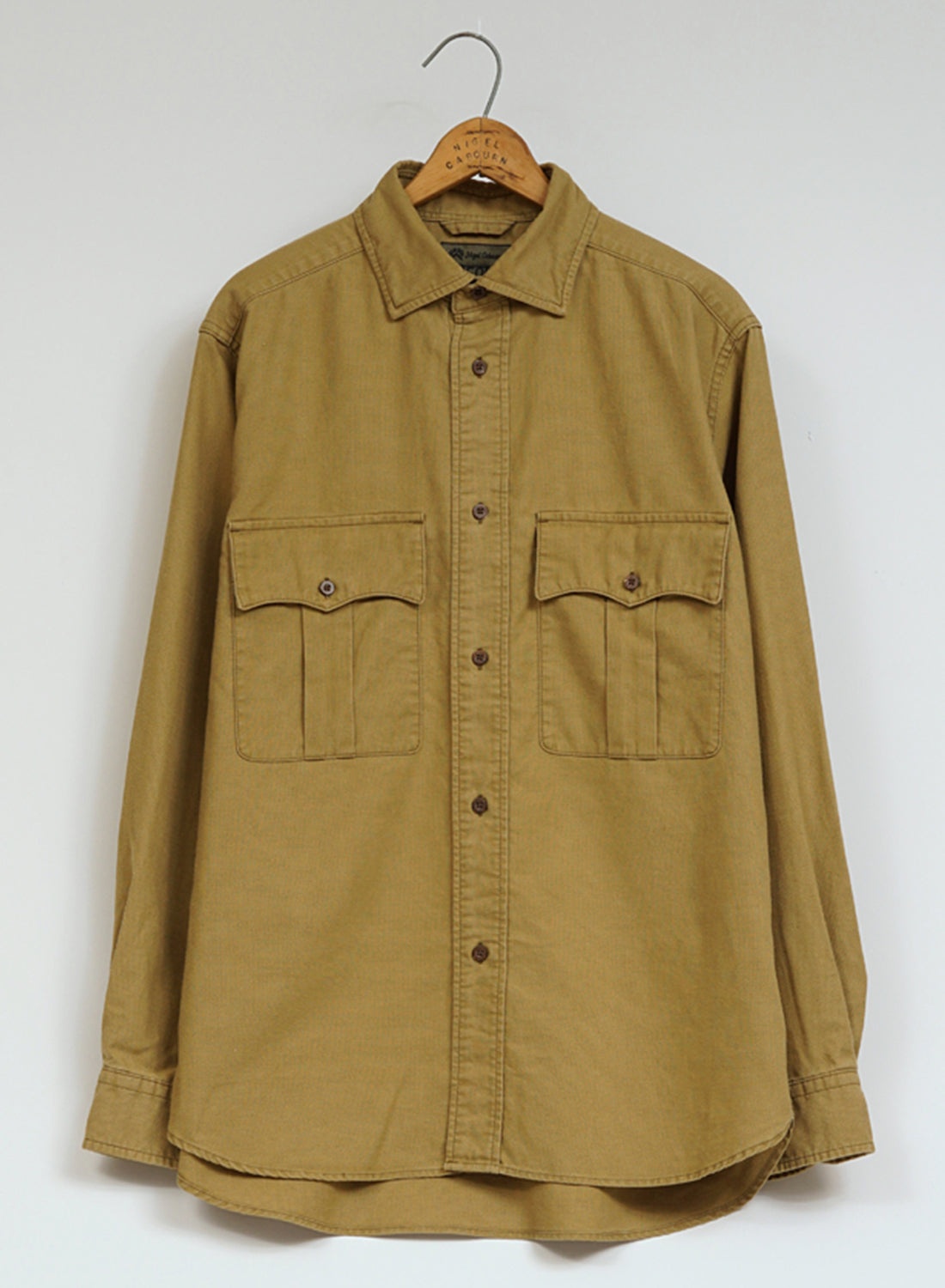 Army Shirt Fade Cloth in Khaki - 1