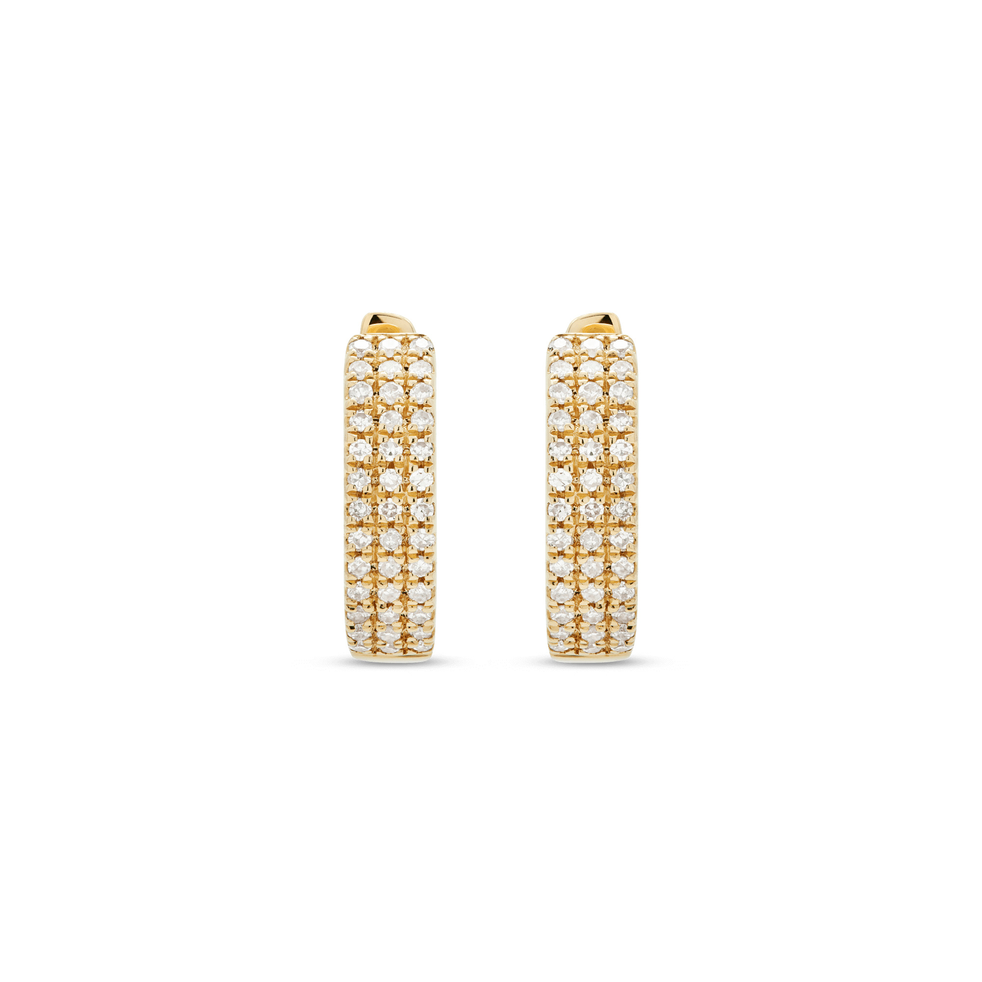 Diamonds On Diamonds Huggie Earrings - 5