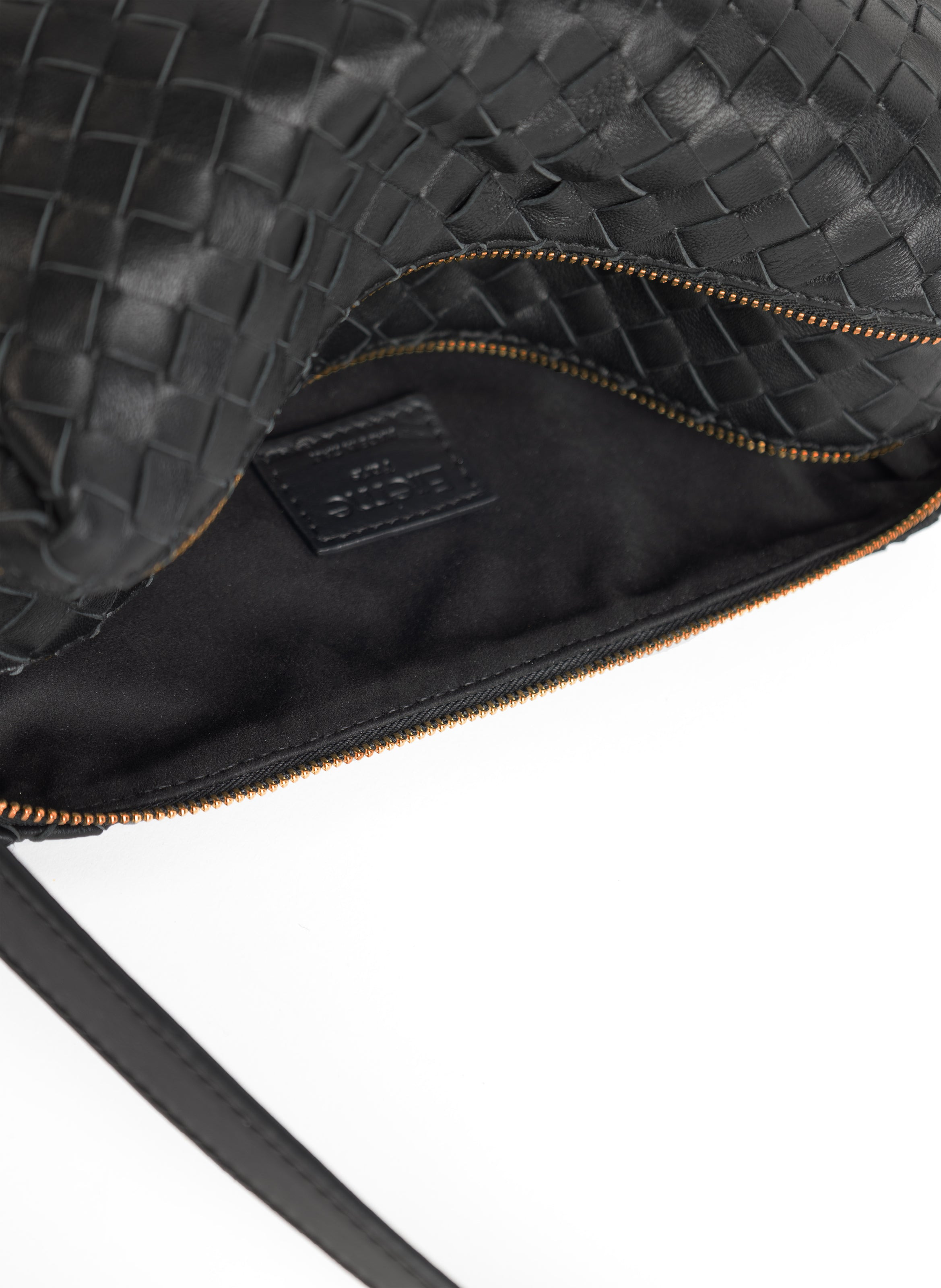 Trousse Intrecciata Leather Black - 6