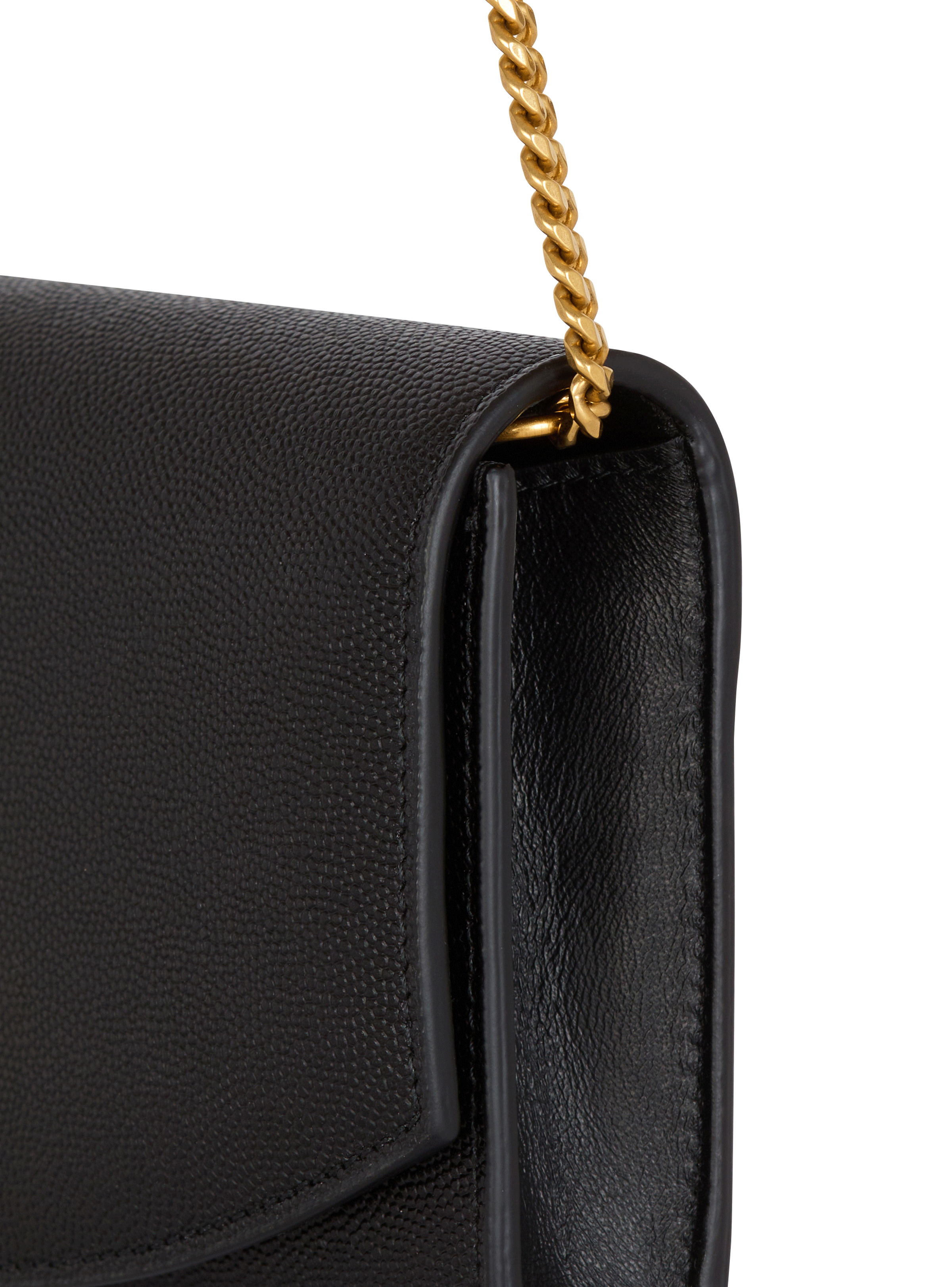 Emblème grained calfskin clutch - 5