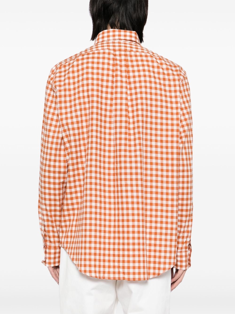 gingham-check shirt - 4
