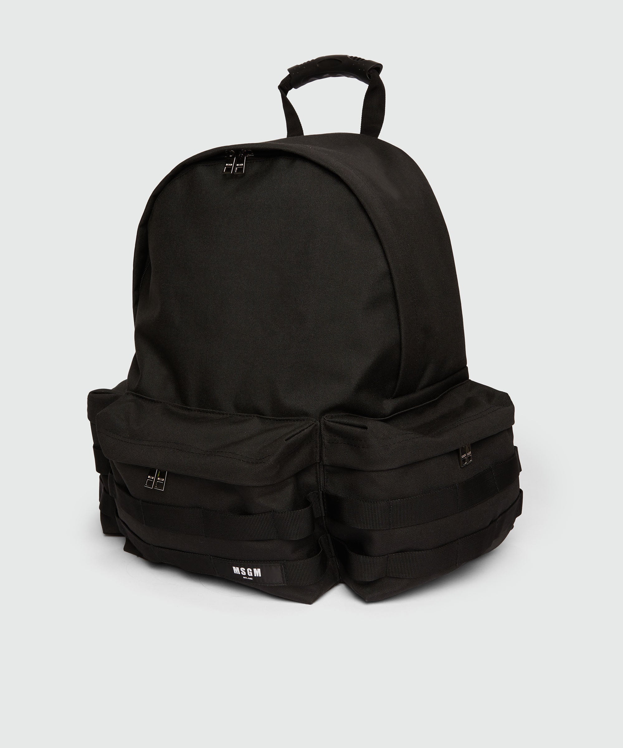 Nylon multi-pocket backpack - 3