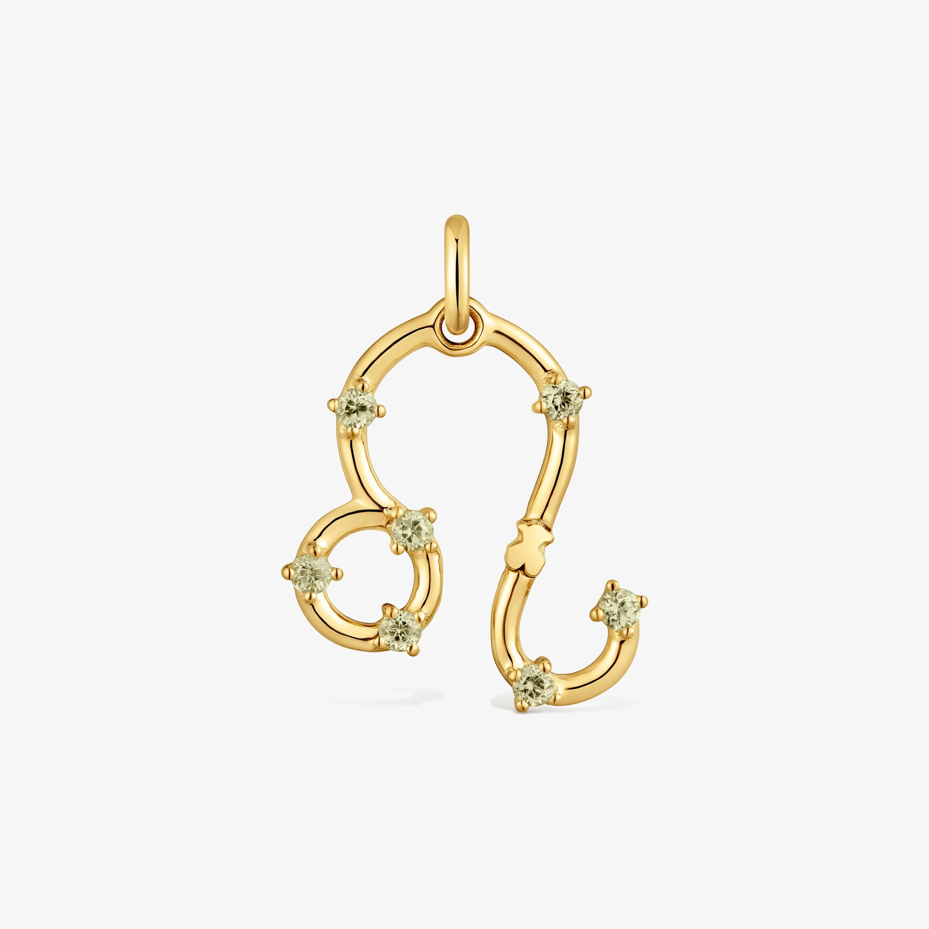 Leo Pendant with 18kt gold vermeil and peridot TOUS Zodiaco - 1