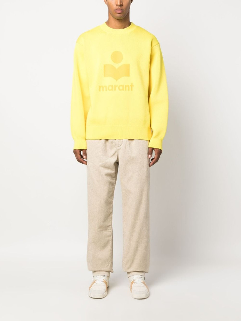 Isabel Marant logo-print crew-neck sweatshirt outlook