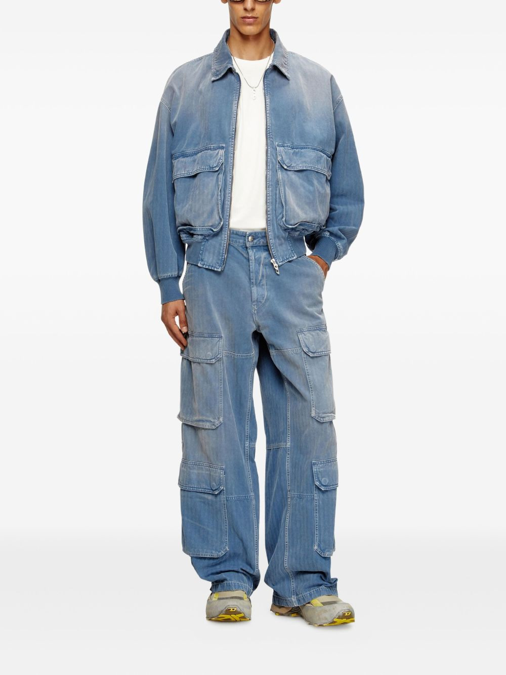 D-Kurz zip-front denim jacket - 3