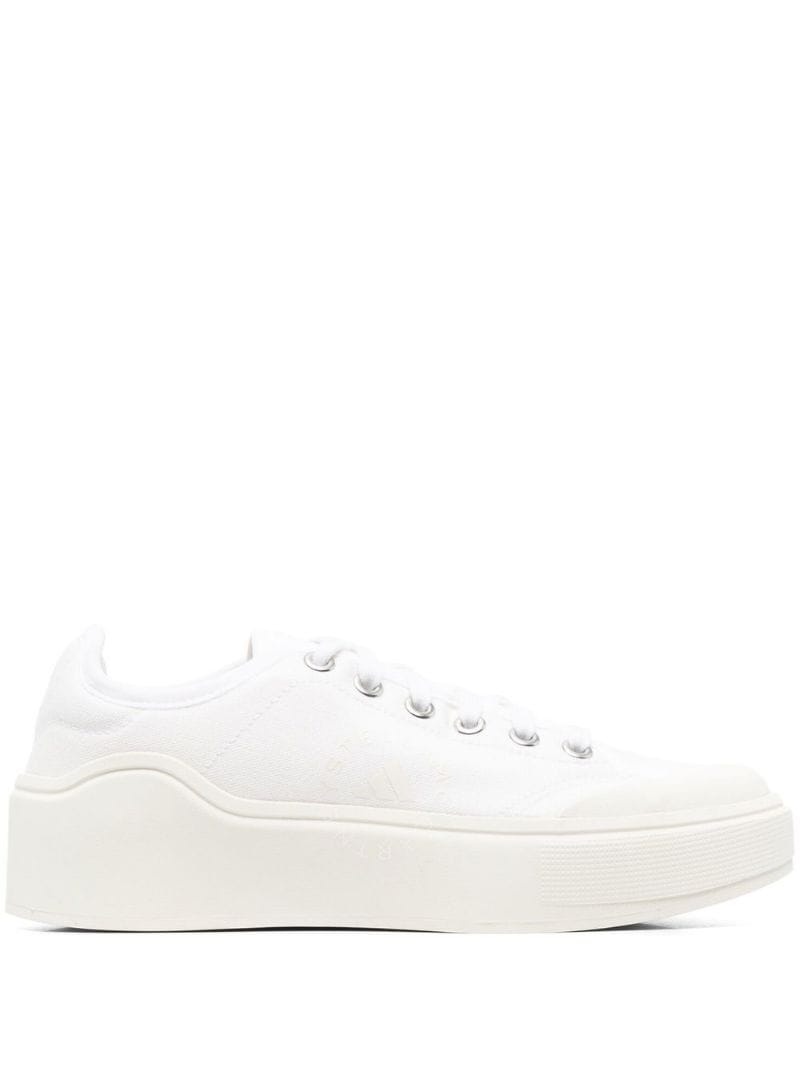 logo platform-sole low-top sneakers - 1