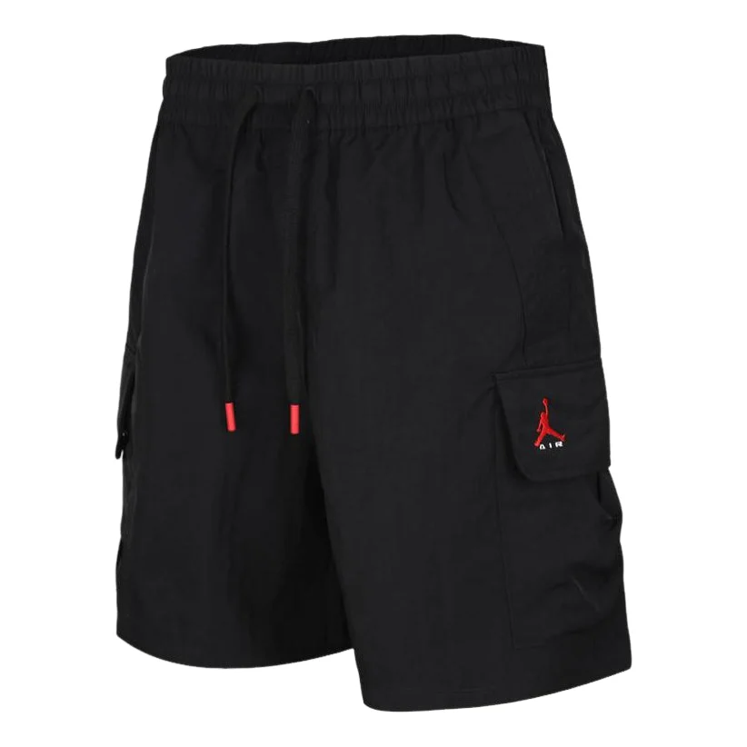 Air Jordan Brooklyn Woven Cargo Shorts 'Black University Red' IM8968-010 - 1