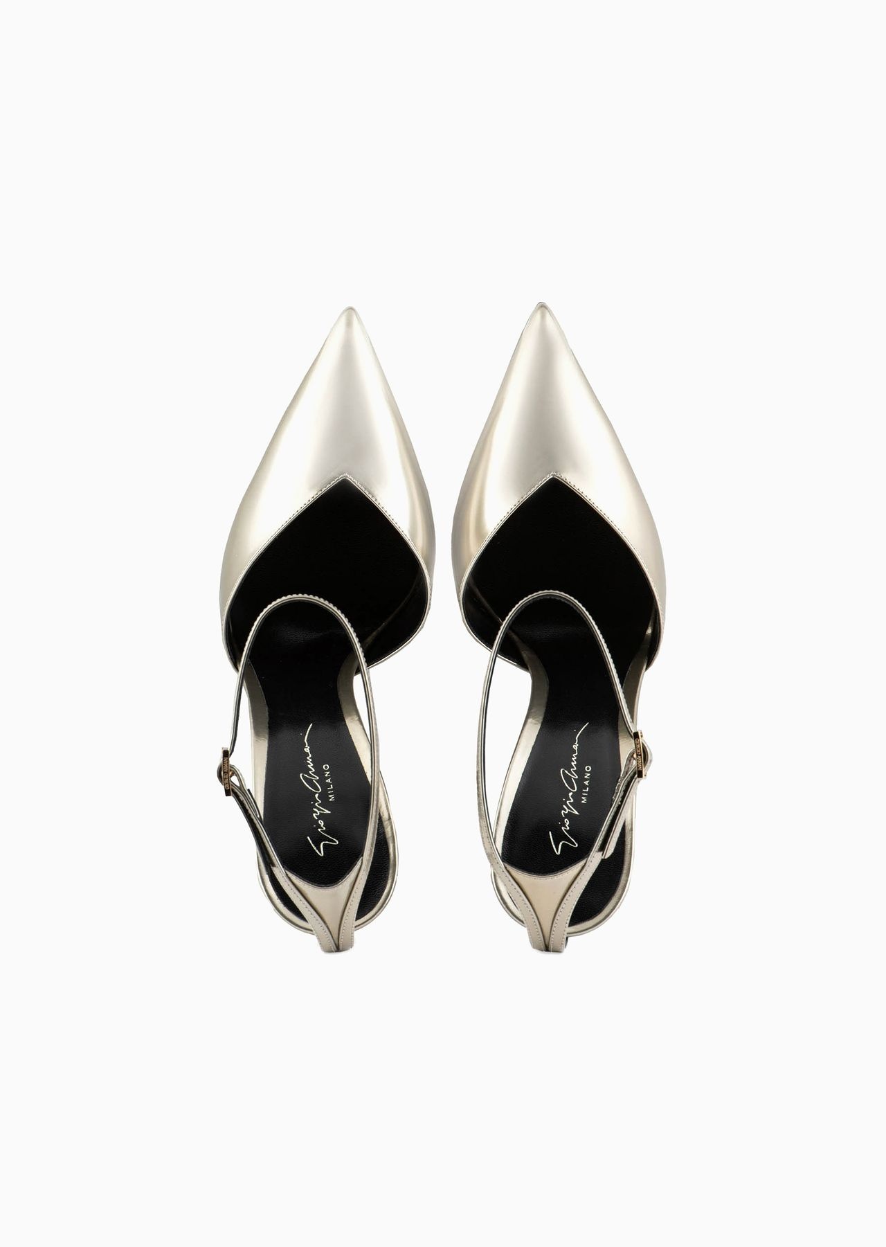 Metallic patent leather court shoes - 3