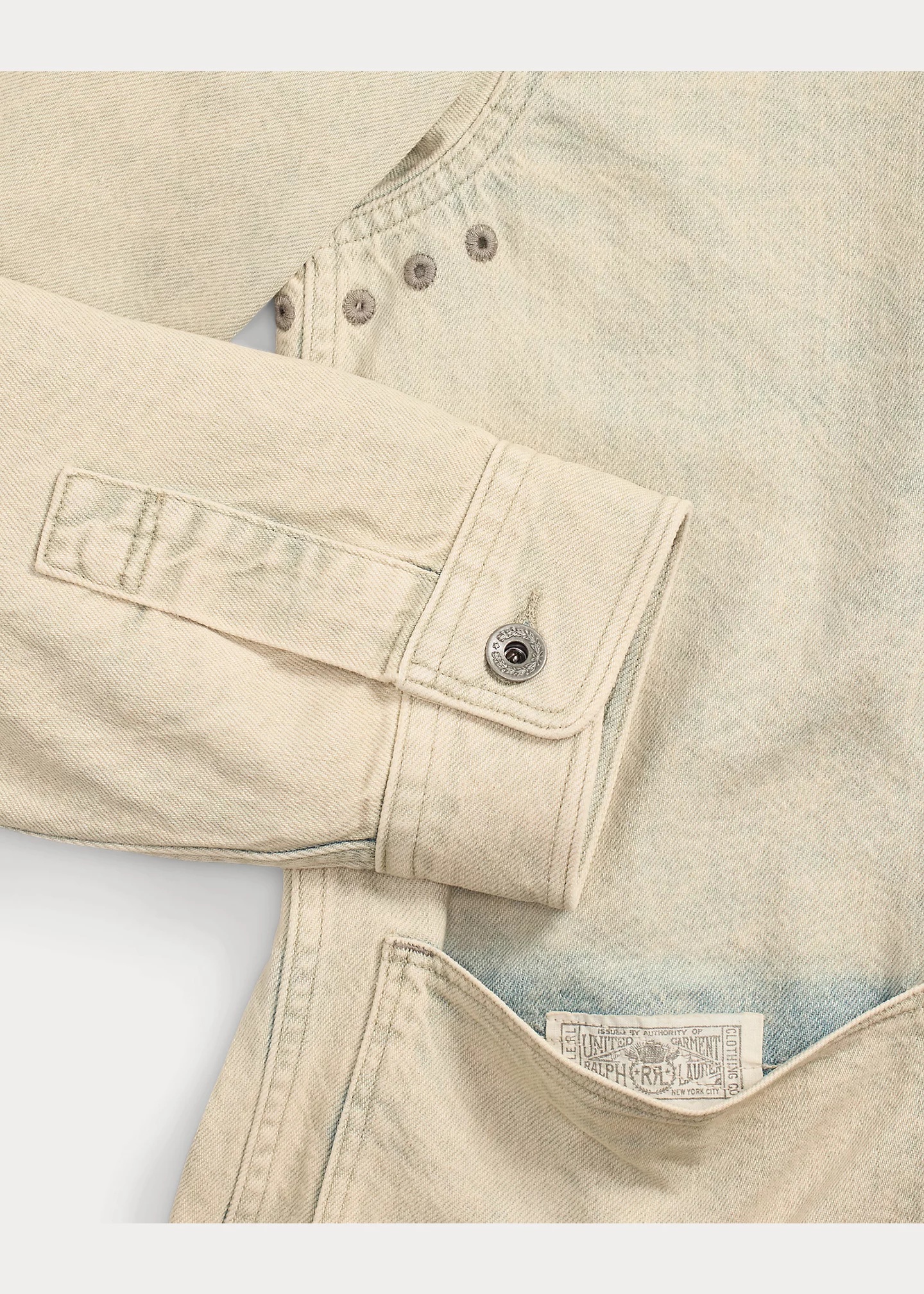 Washed Indigo Selvedge Denim Overshirt - 5