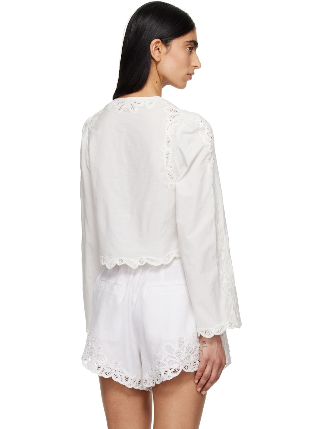 White Elke Blouse - 3