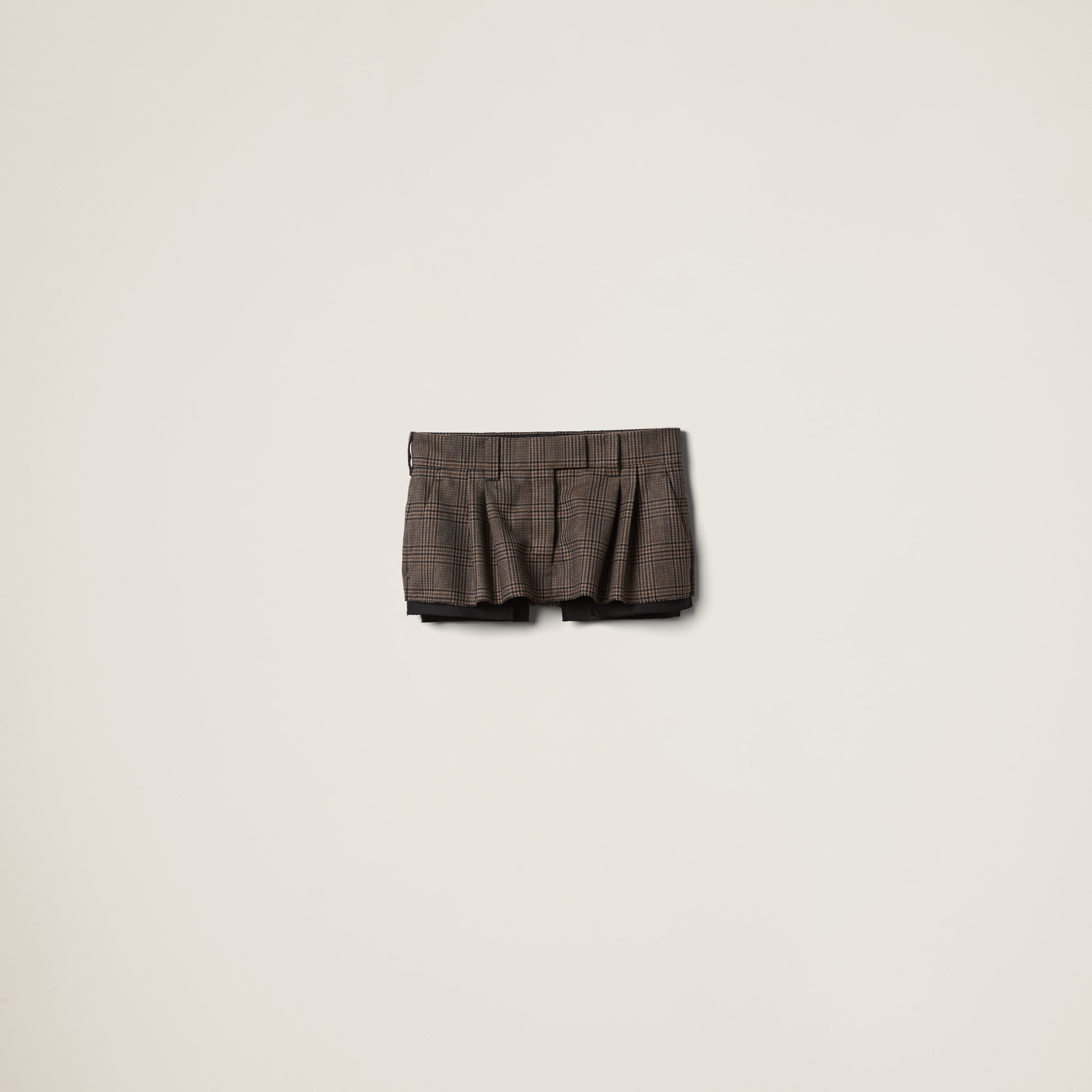Miu Miu Prince of Wales check miniskirt | REVERSIBLE