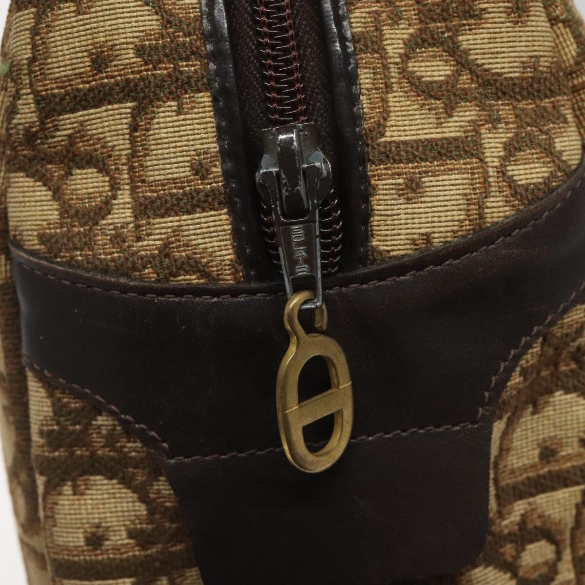 DIOR Trotter Canvas Hand Bag Brown - 9