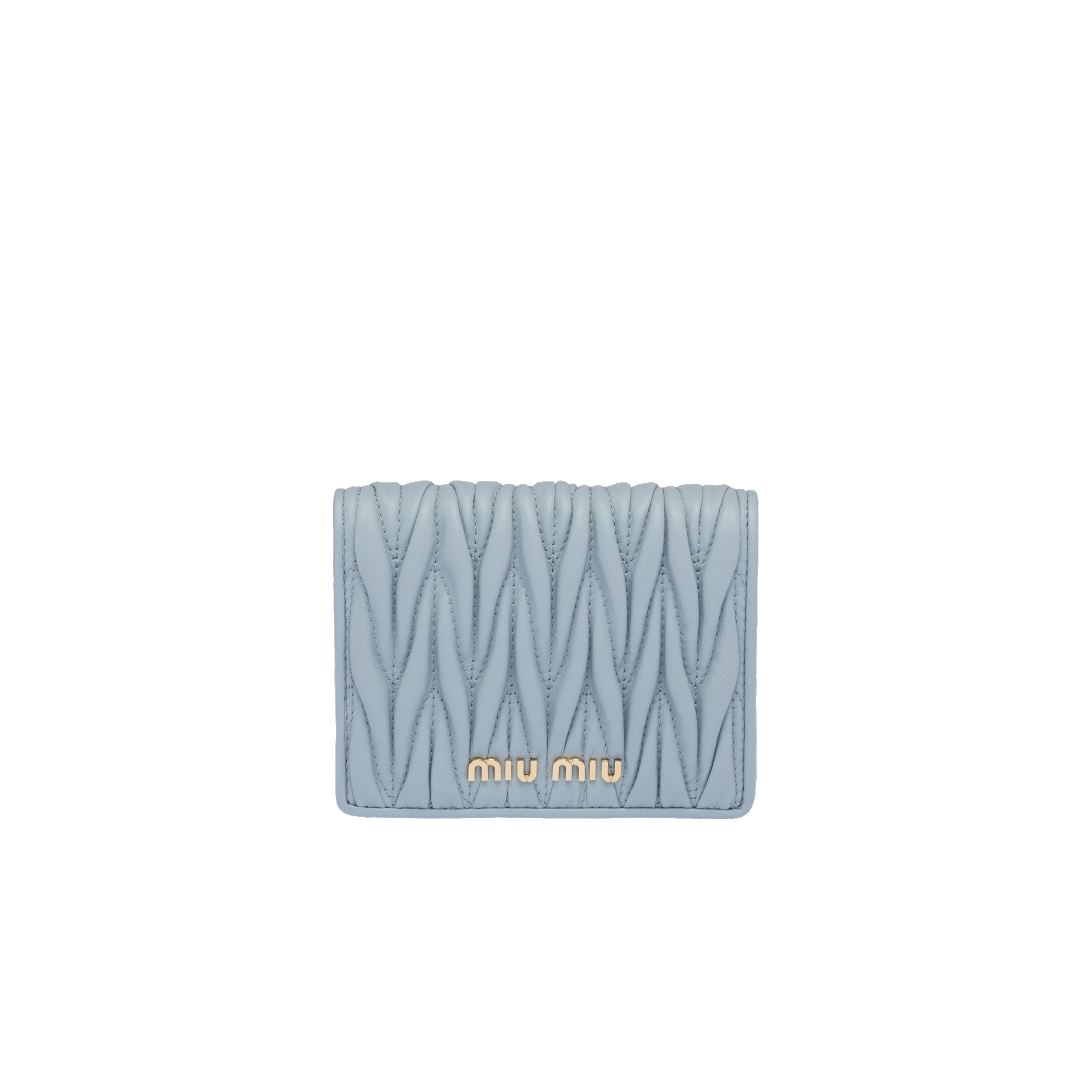 Small matelassé nappa leather wallet - 1