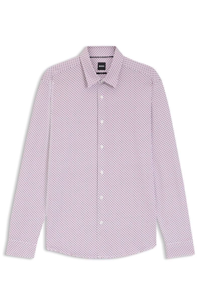 PRINTED SLIM-FIT SHIRT IN A COTTON BLEND 1