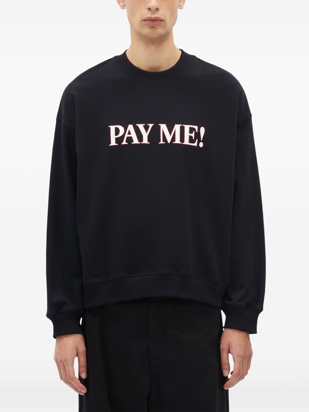 slogan-print sweatshirt - 4