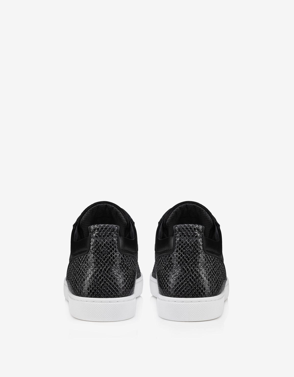Christian Louboutin Rantulow Black Linen Trainers - 3