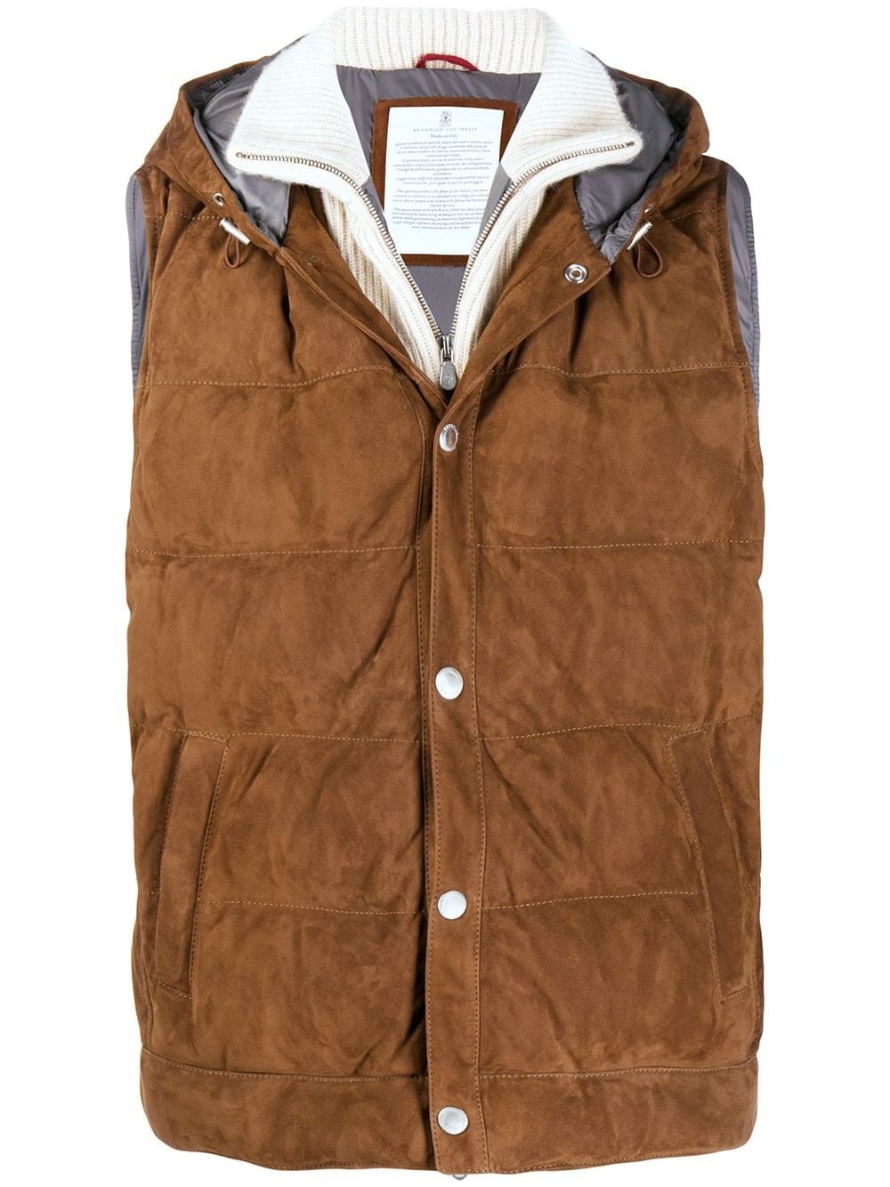 padded regular waistcoat - 1