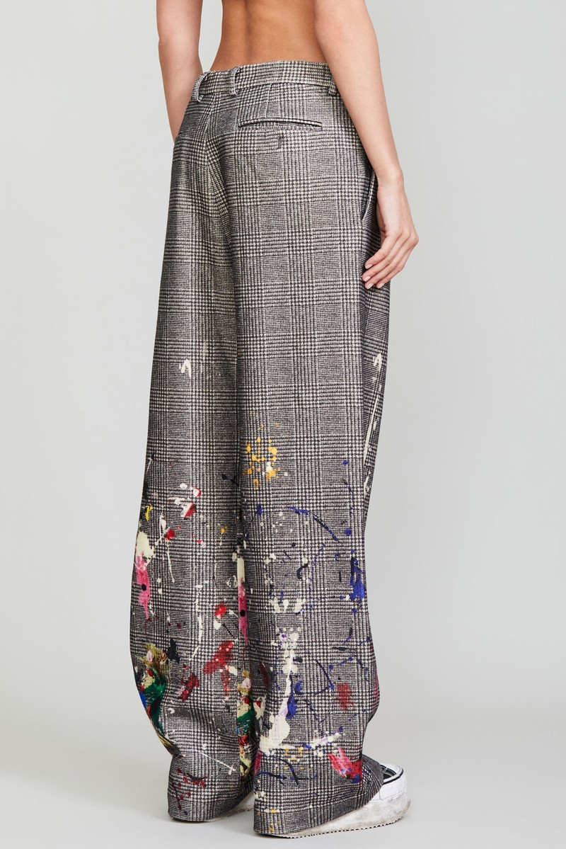 R13 PAINT SPLATTER TROUSER - PRINCE OF WALES - R13W9427-R164A