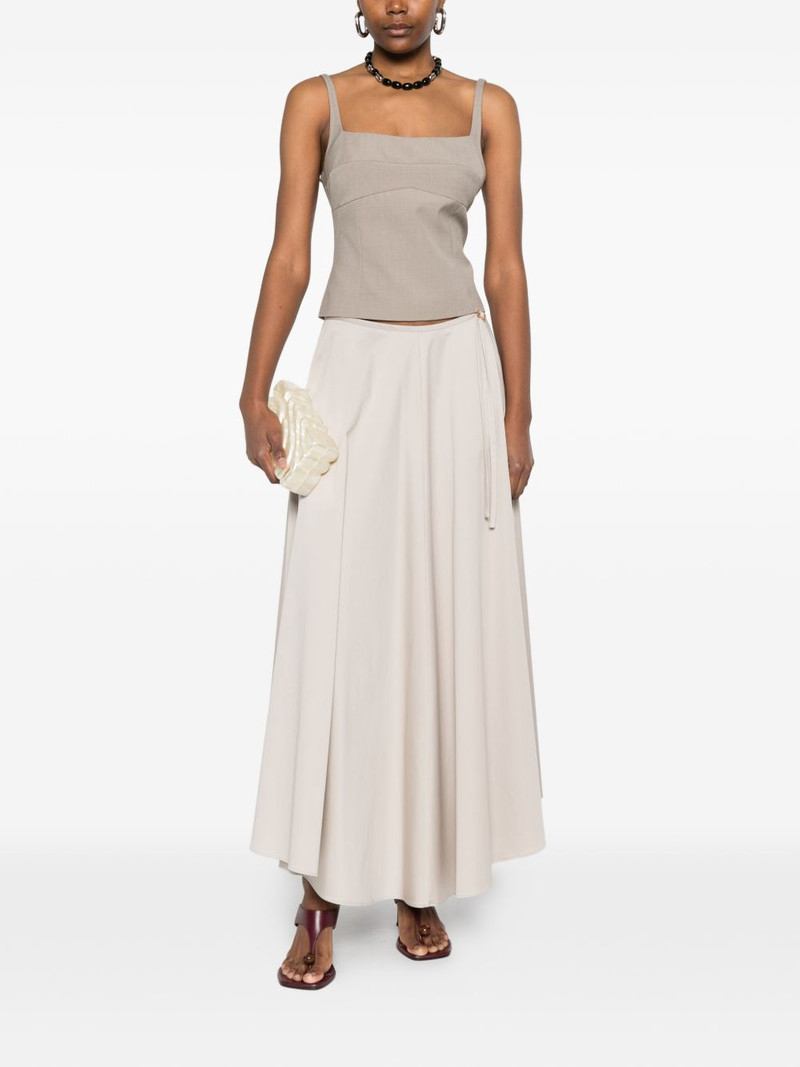 AGNONA buckle-detail midi skirt outlook