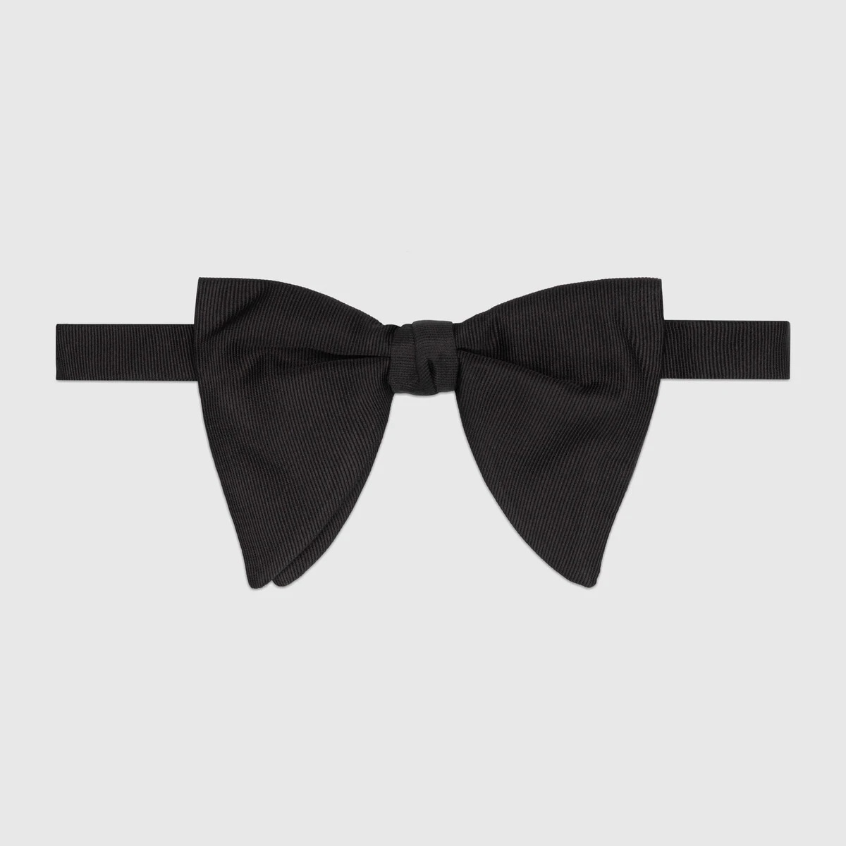 Long silk faille bow tie - 1