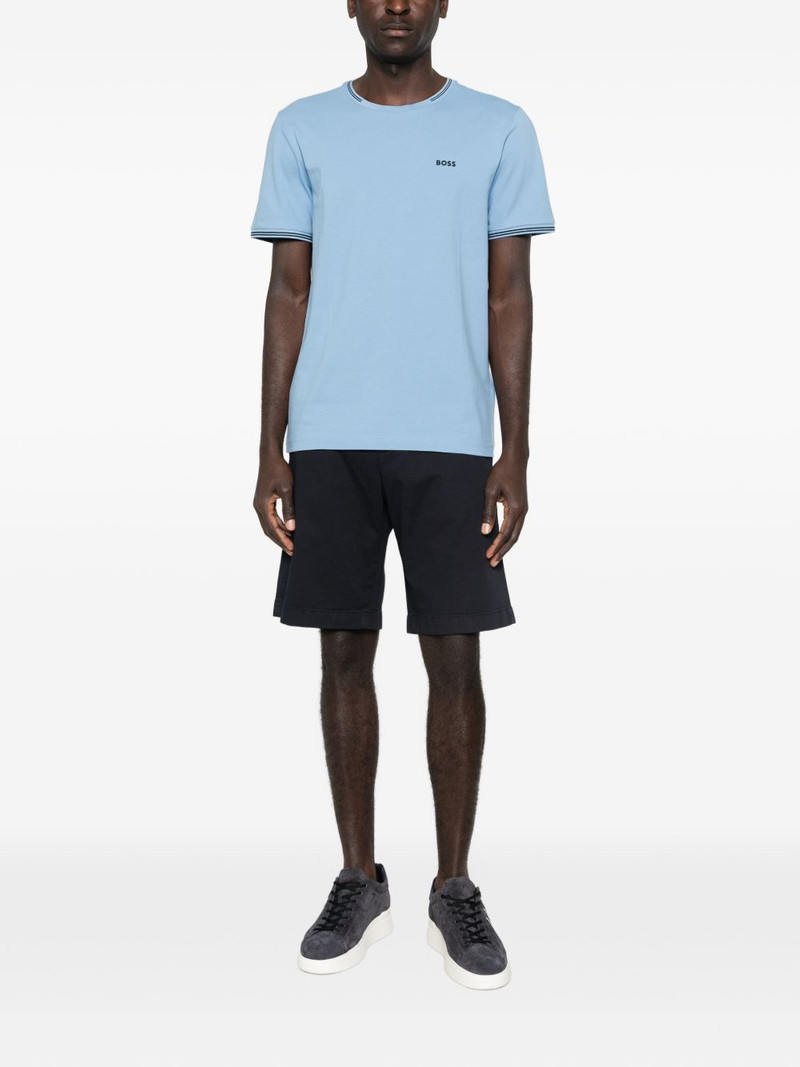 BOSS striped-trim T-shirt outlook