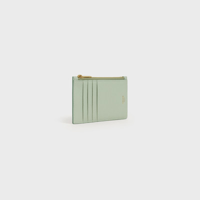 CELINE ZIPPED COMPACT CARD HOLDER IN GRAINED CALFSKIN outlook