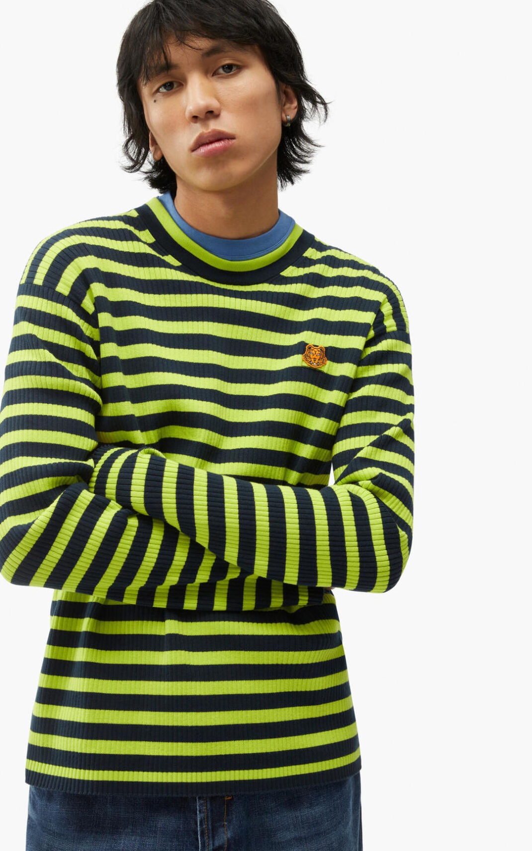 Striped Tiger Crest jumper - 2