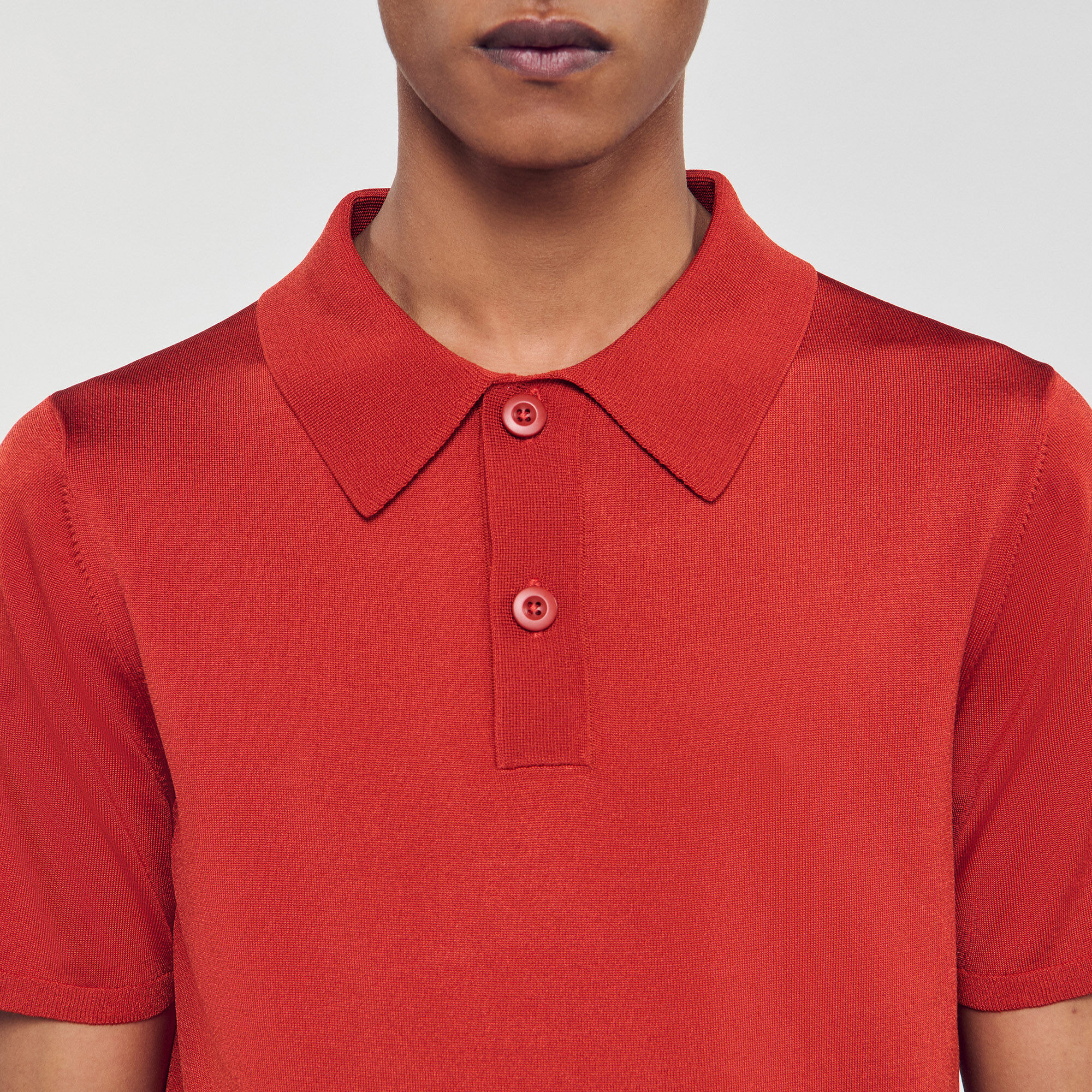 SHORT-SLEEVE KNITTED POLO SHIRT - 3