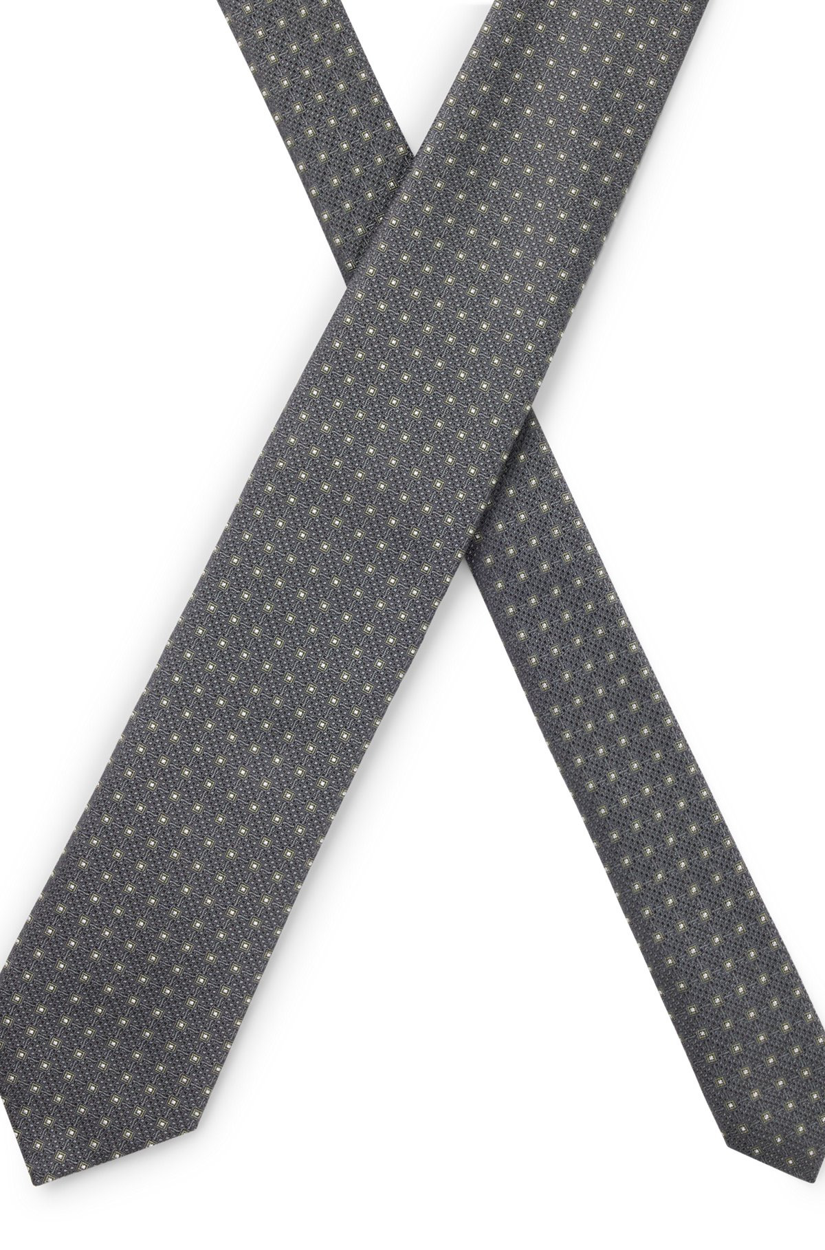 PATTERNED TIE IN PURE SILK JACQUARD - 4