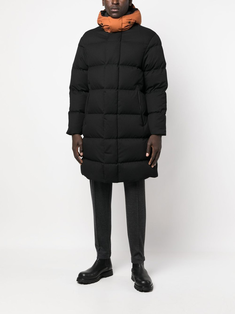 ZEGNA two-tone padded coat outlook