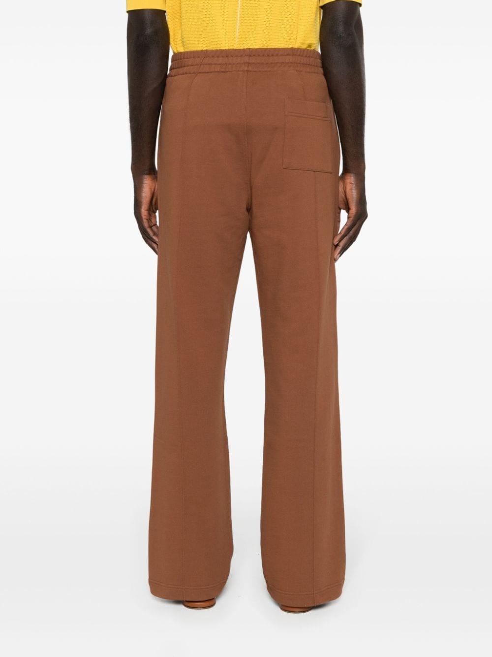 logo-patch organic cotton track pants - 4