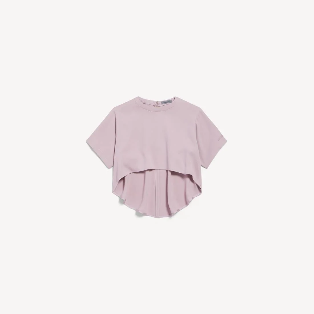 Women's Cropped Train Top in Dusty Pink - 1