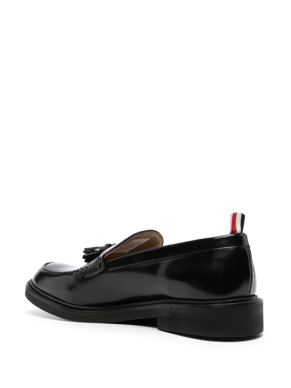 tassel leather loafers - 3