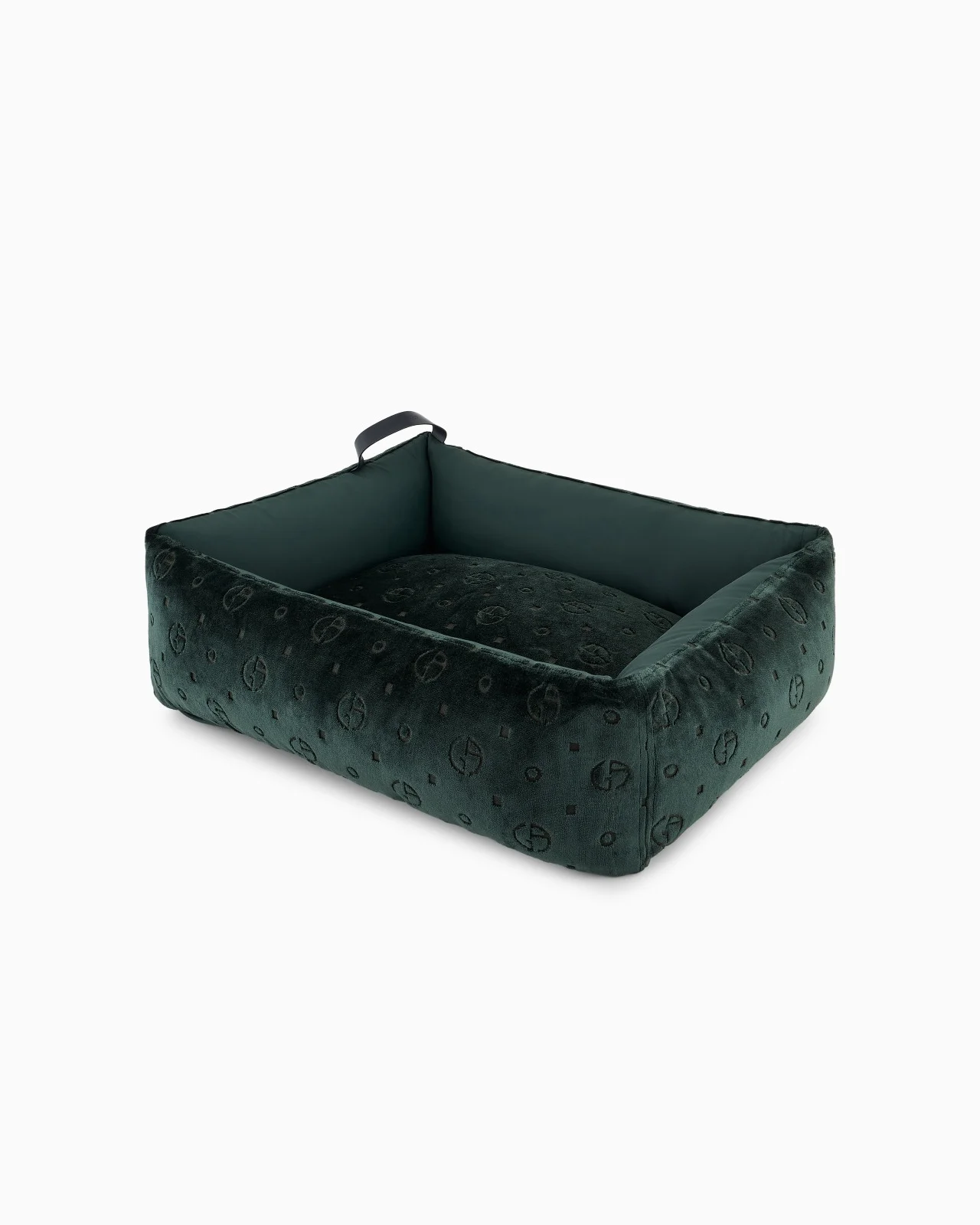 POLDO X GIORGIO ARMANI DOG BED IN MONOGRAM JACQUARD VELVET - 1