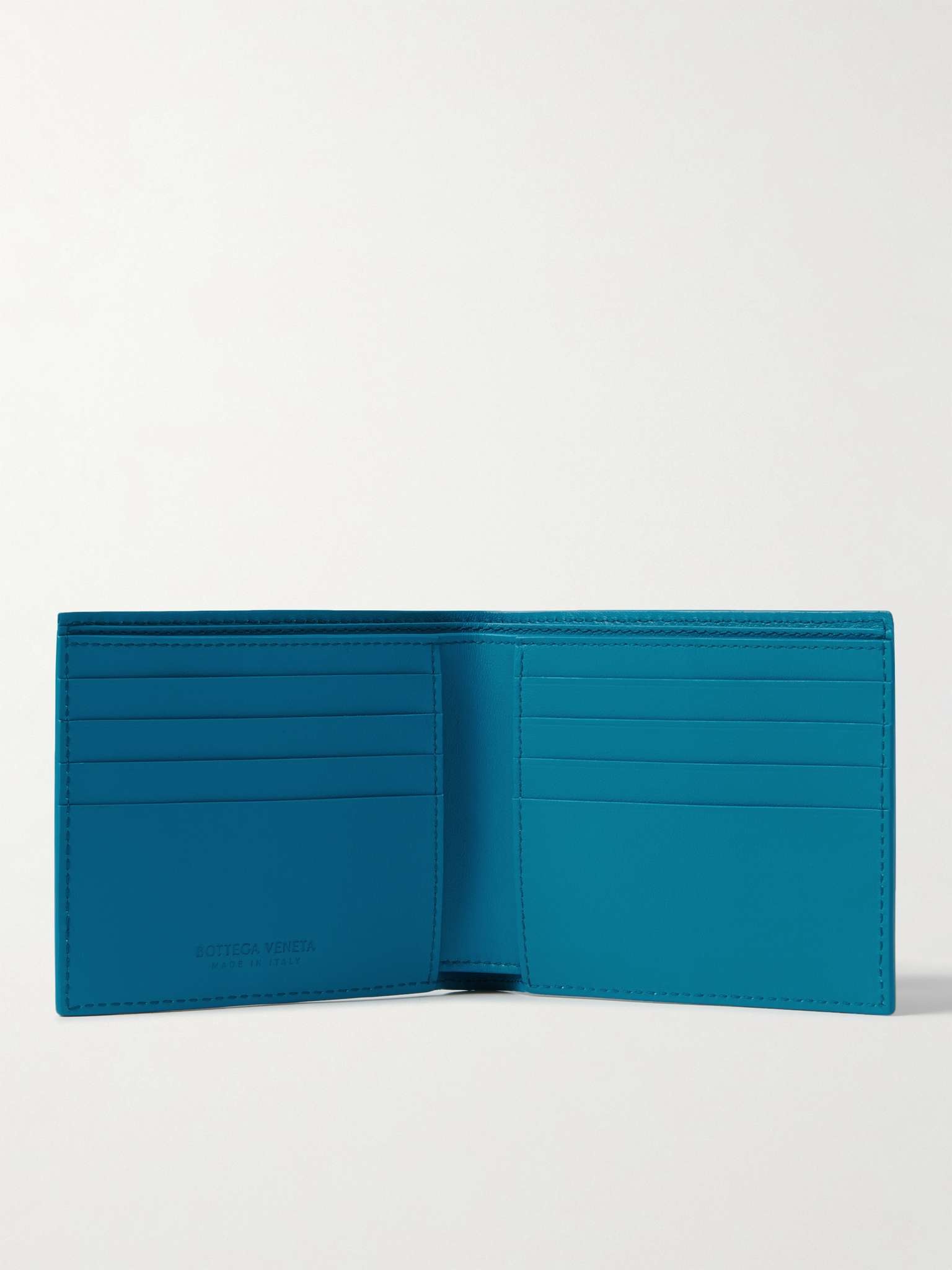 Intrecciato-Debossed Leather Billfold Wallet - 2