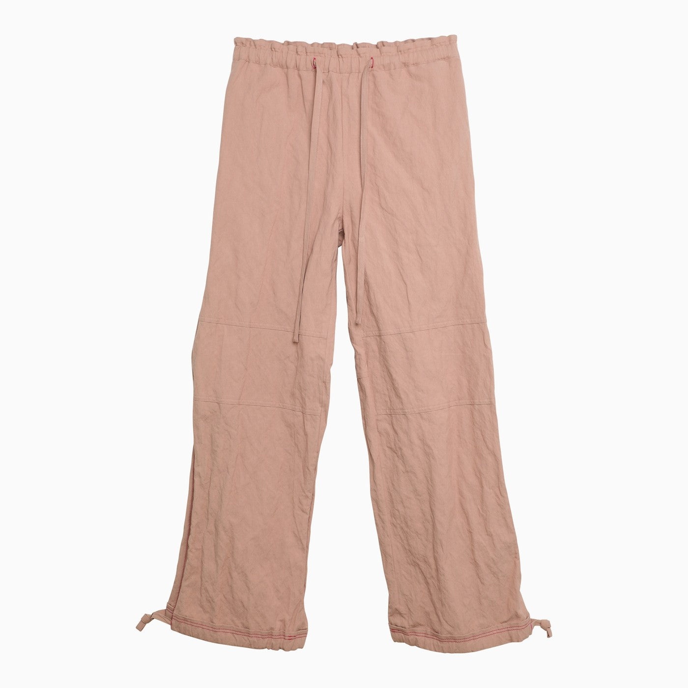 Acne Studios Antique Pink Cotton Wide Trousers - 1