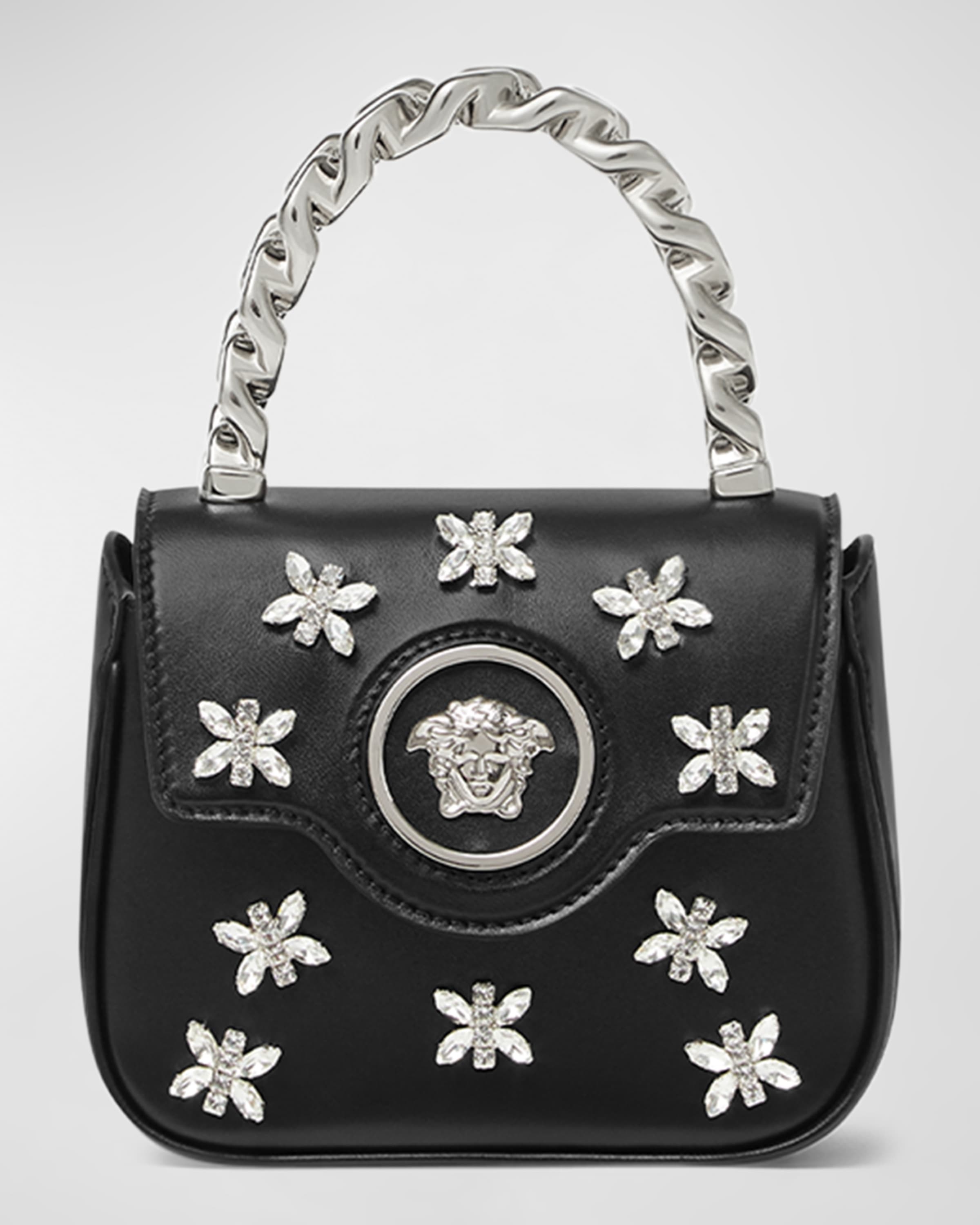 La Medusa Mini Embellished Leather Top-Handle Bag - 1