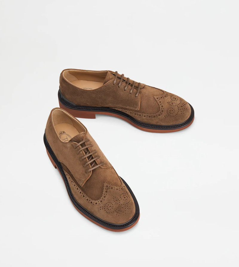 LACE-UPS IN SUEDE - BROWN 3