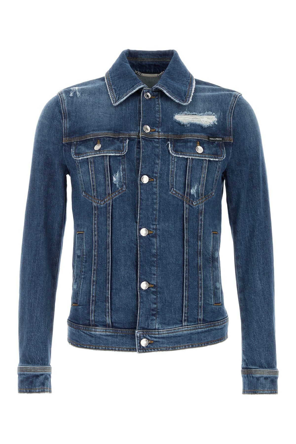 Stretch denim jacket - 1