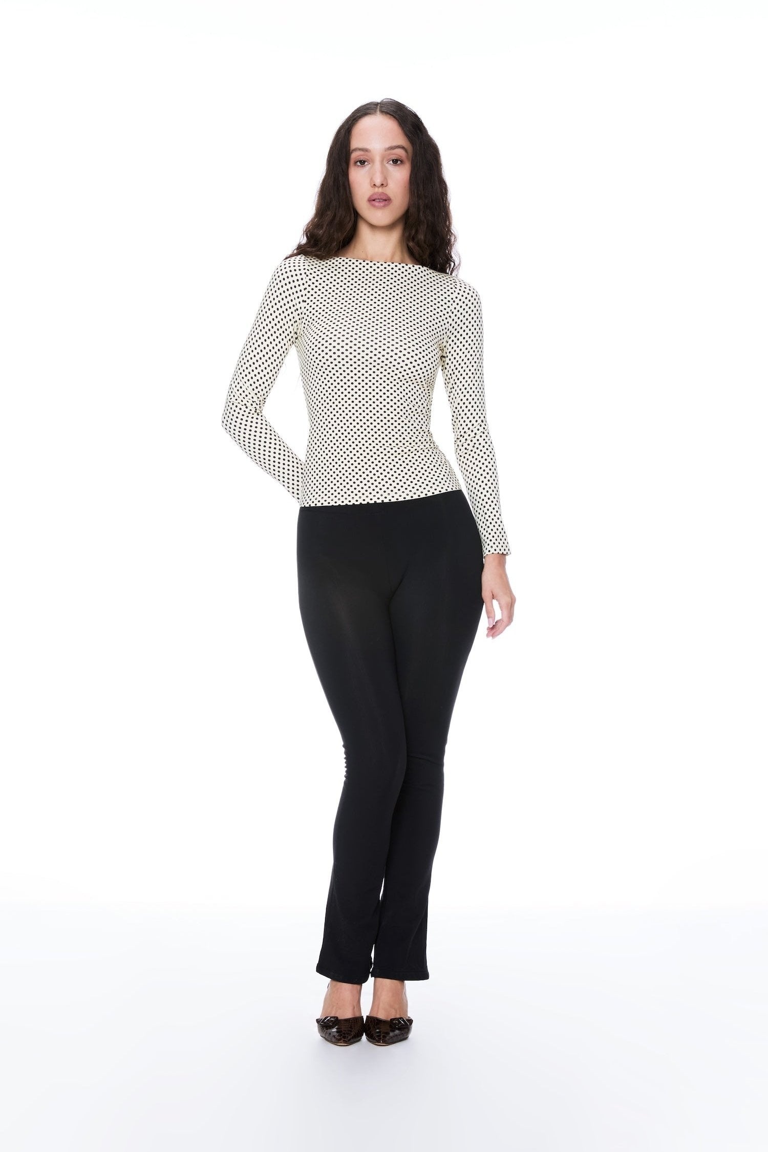 AMELIA TOP - BUTTER POLKA DOT - 3