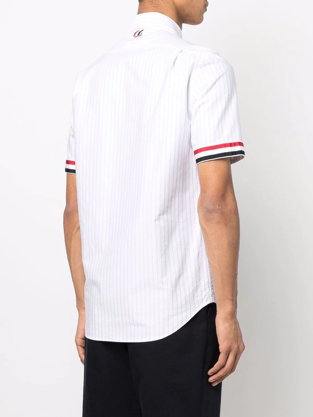 pinstripe short-sleeve shirt - 4