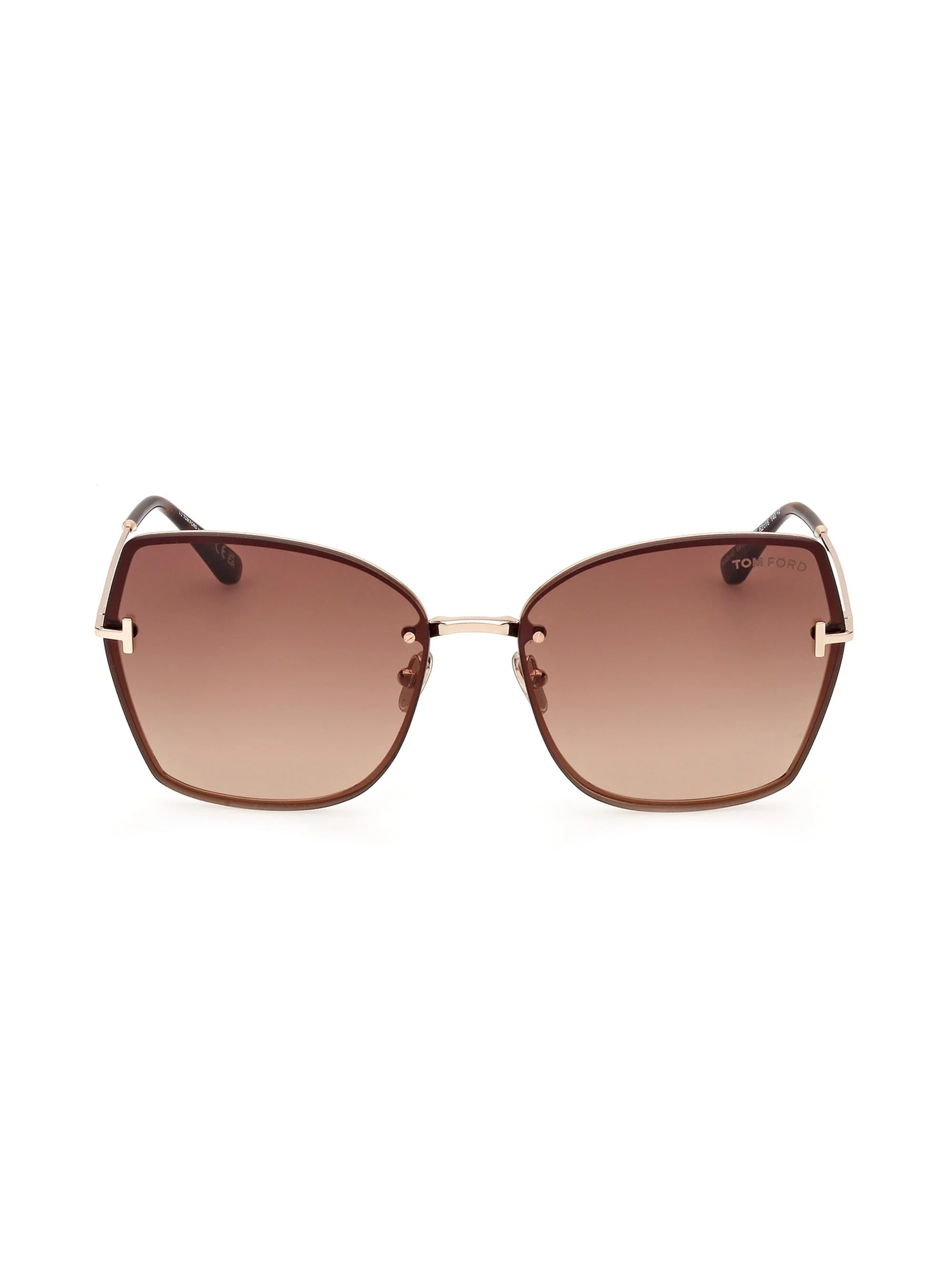 Women's 62MM Butterfly Sunglasses - Rose Gold Havana Gradient - 1